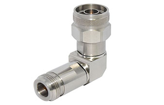18GHz N(母頭)-N(公頭)射頻轉接器，90°直角彎（wān）
