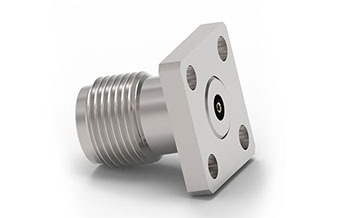 2.92mm 四孔（kǒng）法蘭（lán）(9.5mm*9.5mm)母頭 可（kě）拆卸式毫米波連接器